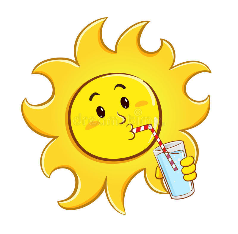 sun drinking water