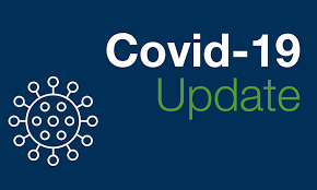 Covid-19 Update with virus drawing