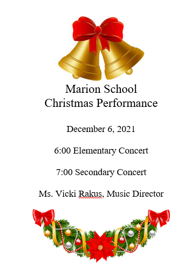 Marion Christmas Preformance