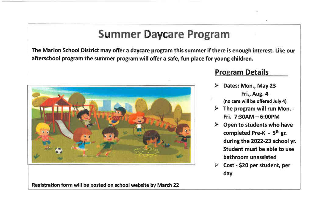 Summer Daycare Program